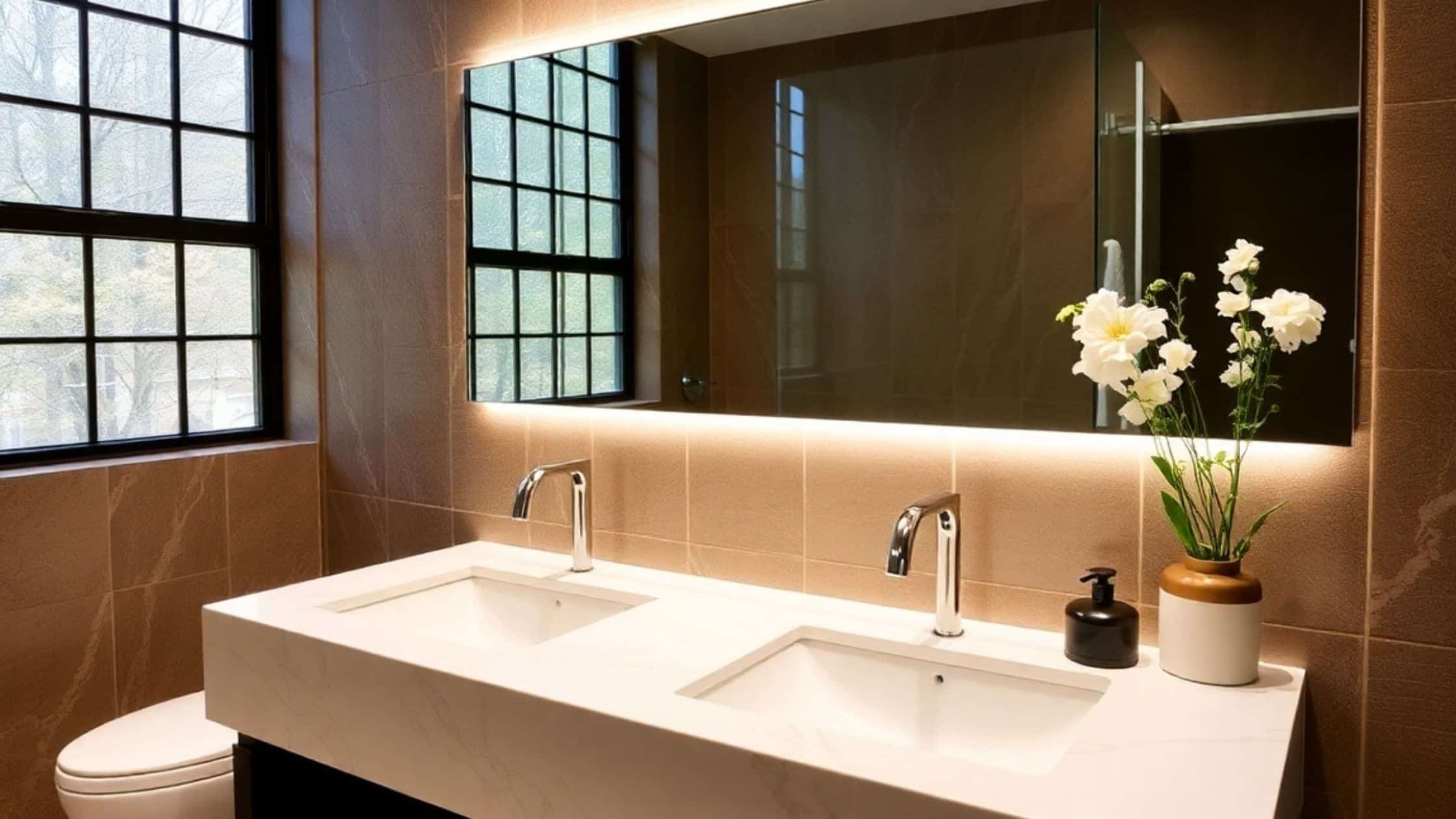 Quartz bathroom countertops in New Jersey