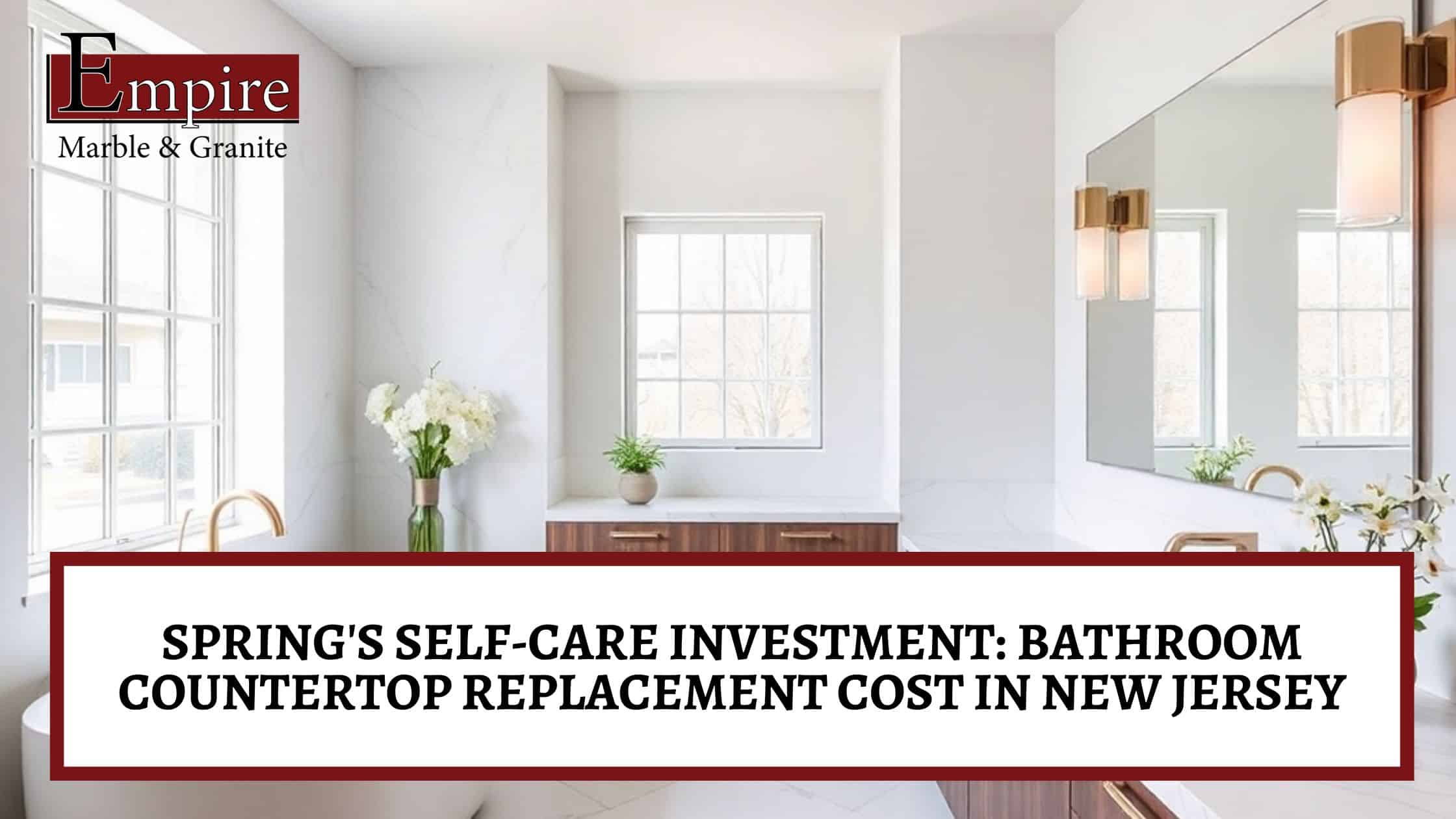 Bathroom countertop replacement cost in New Jersey